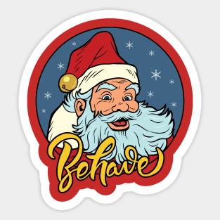 Pop Art Santa Sticker